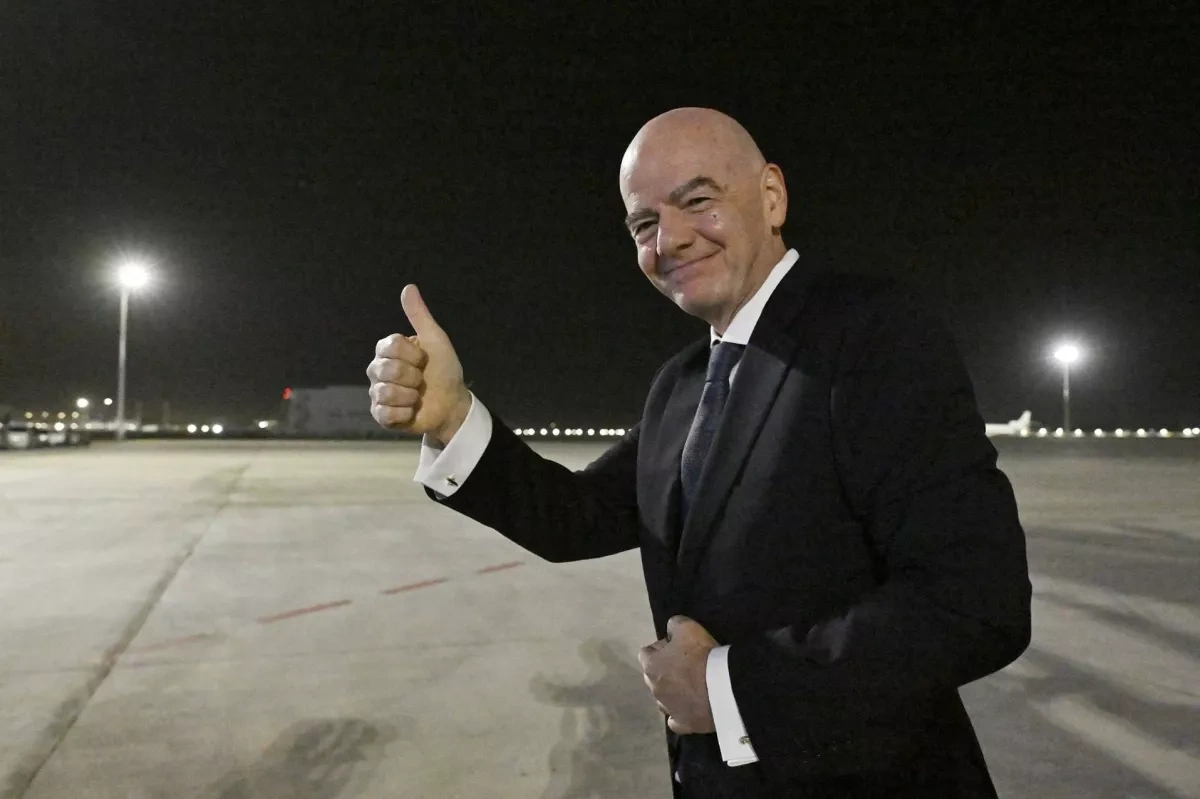 FIFA chief Infantino arrives in Tashkent after Azerbaijan visit PHOTO