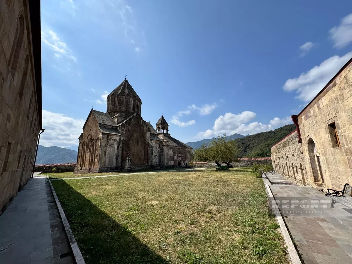 Albanian-Udi Christian community members visit Ganjasar in Azerbaijan PHOTO