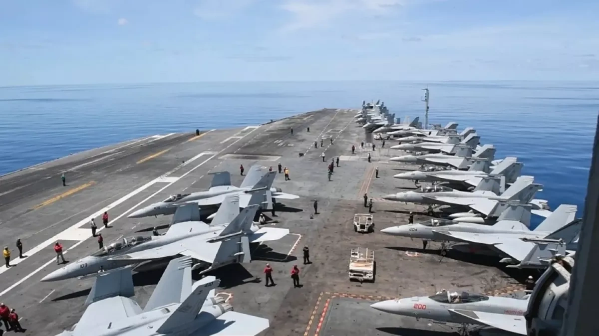 US nears completion of military buildup off Iran’s coast Tension Surges