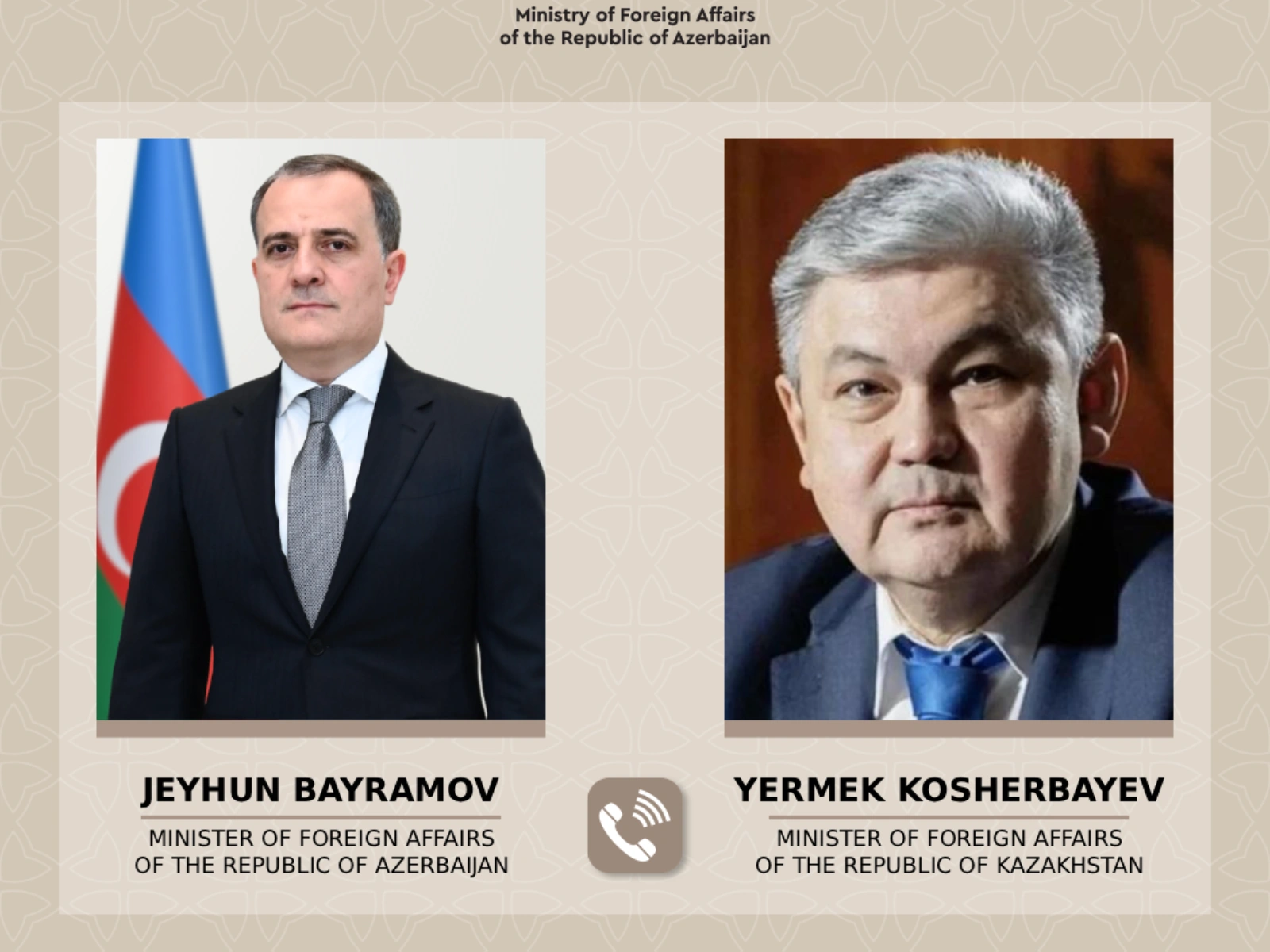Azerbaijani FM talks to his Kazakh colleague on latest military escalation