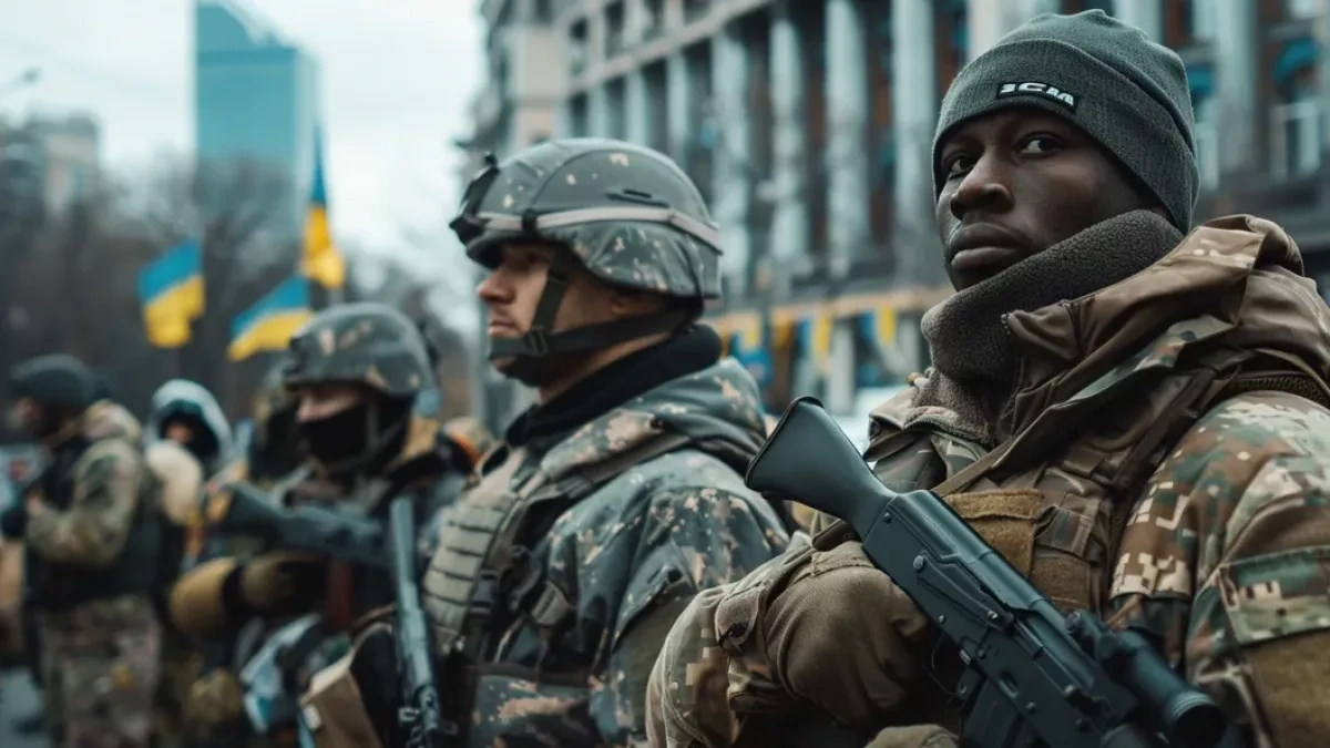 Ukraine signs law easing stay for foreign soldiers PHOTO