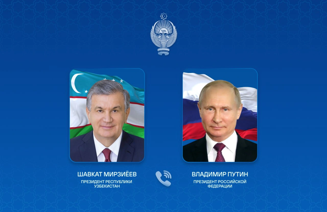 Uzbekistan, Russia presidents review key areas of strategic co-op in phone talks