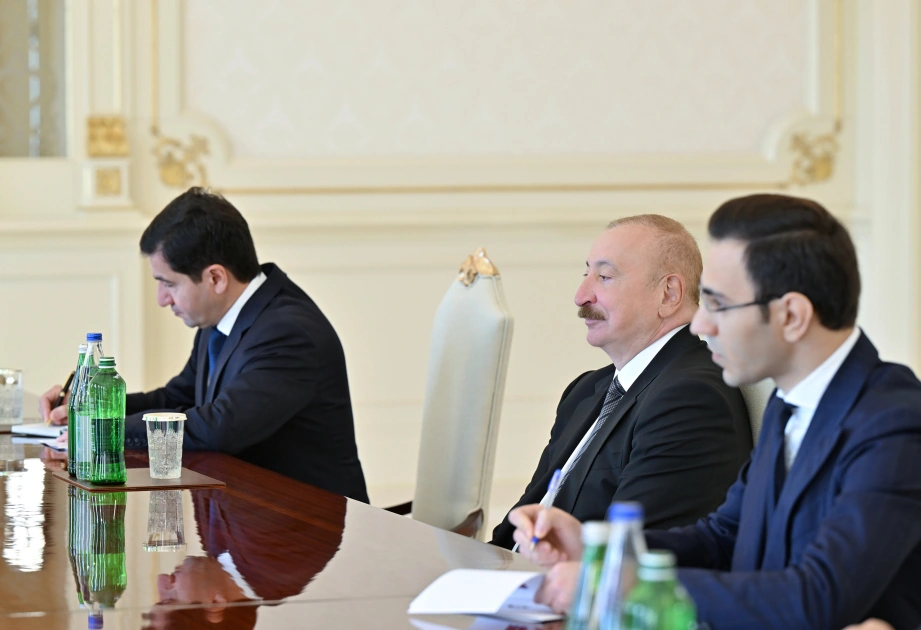 President Ilham Aliyev receives delegation from House of Representatives of Hashemite Kingdom of Jordan (PHOTO)