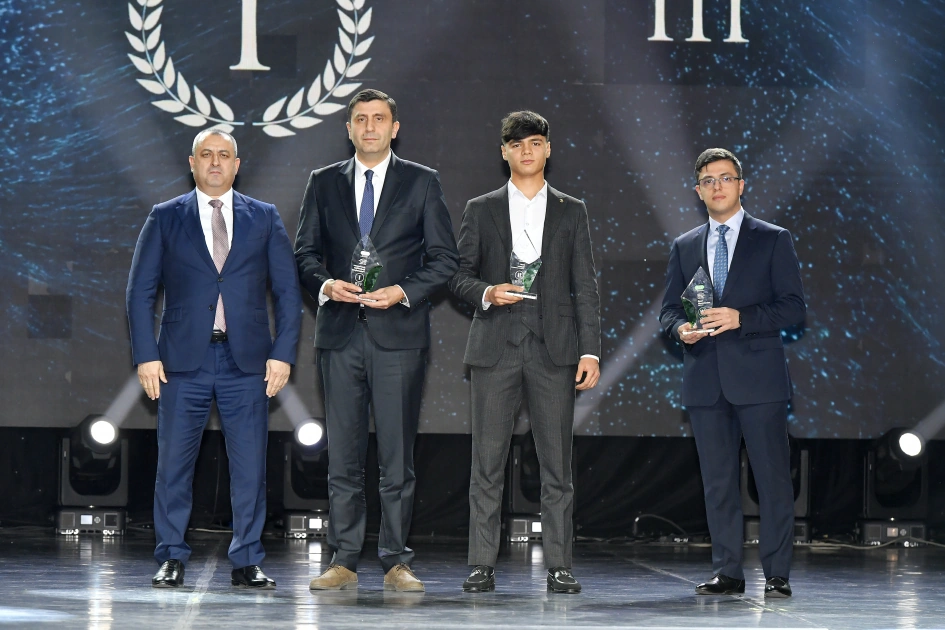 VP of Heydar Aliyev Foundation Leyla Aliyeva and Head of Baku Media Center Arzu Aliyeva attend Gala Ceremony regarding year's sports results