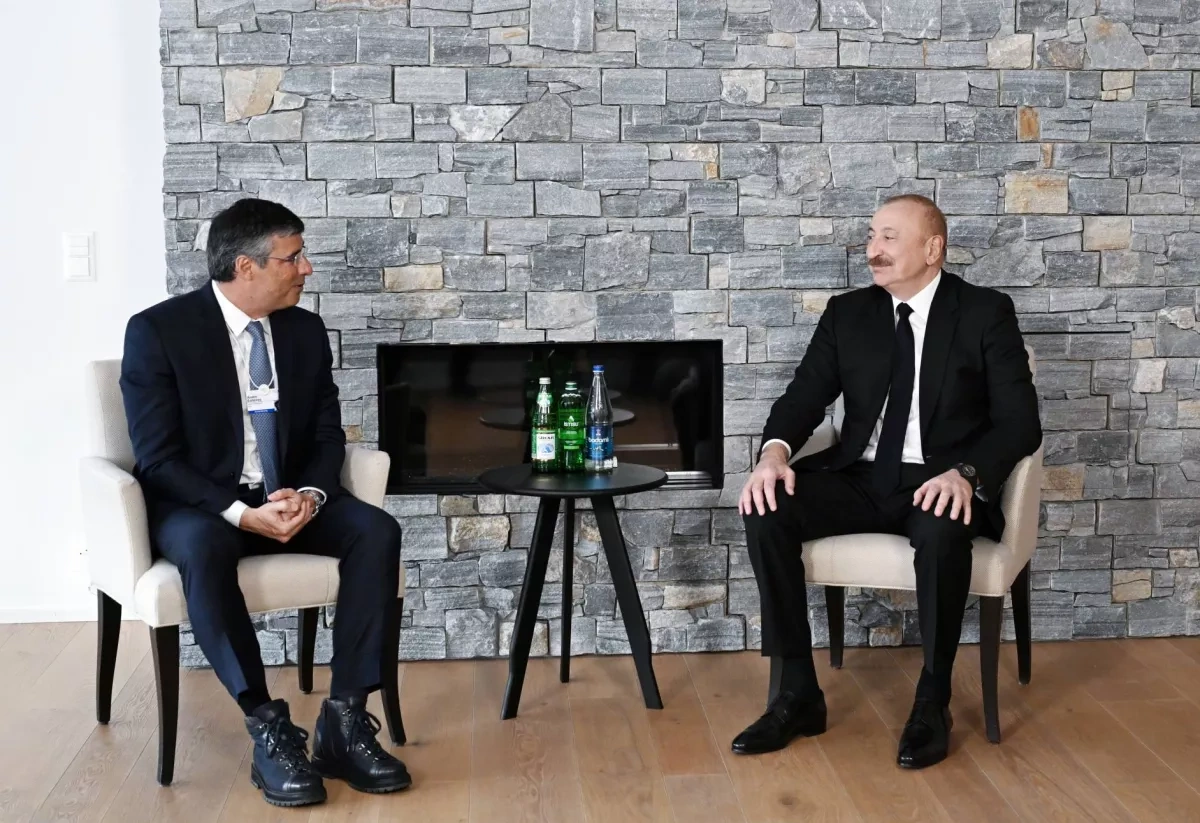 Dialogue and economics amid global risks Azerbaijani president in Davos