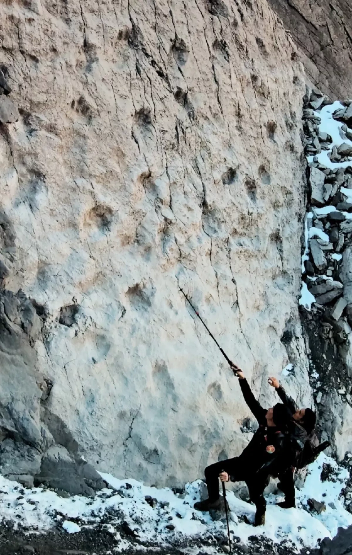 Thousands of dinosaur footprints discovered near Italy’s Winter Olympics venue PHOTO