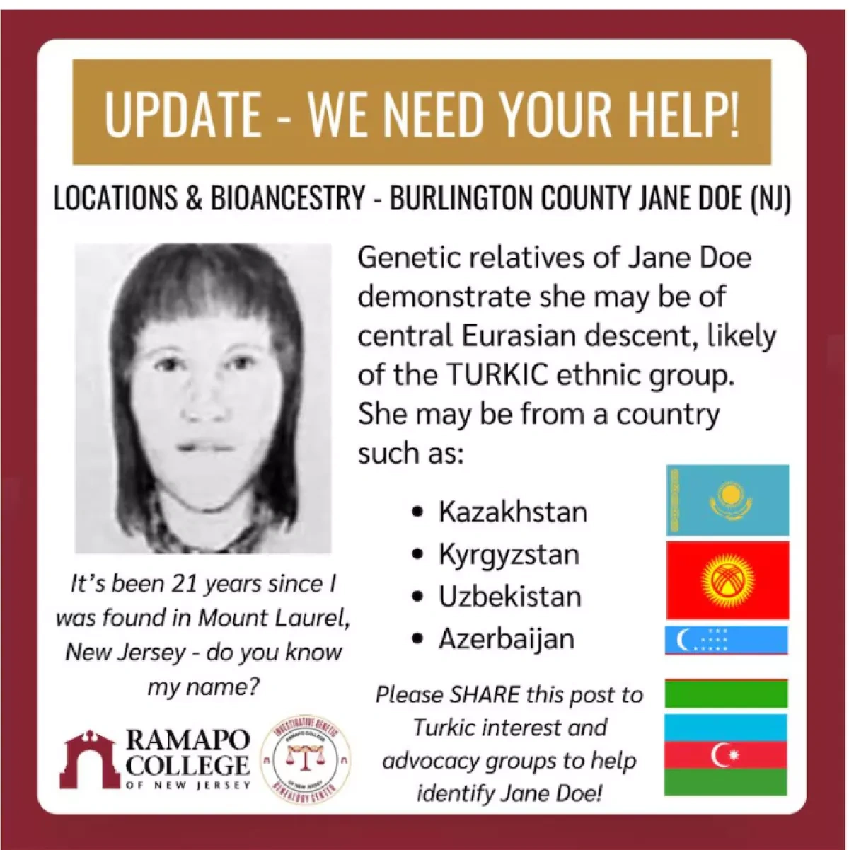 US "Jane Doe" case: Azerbaijan among possible origins