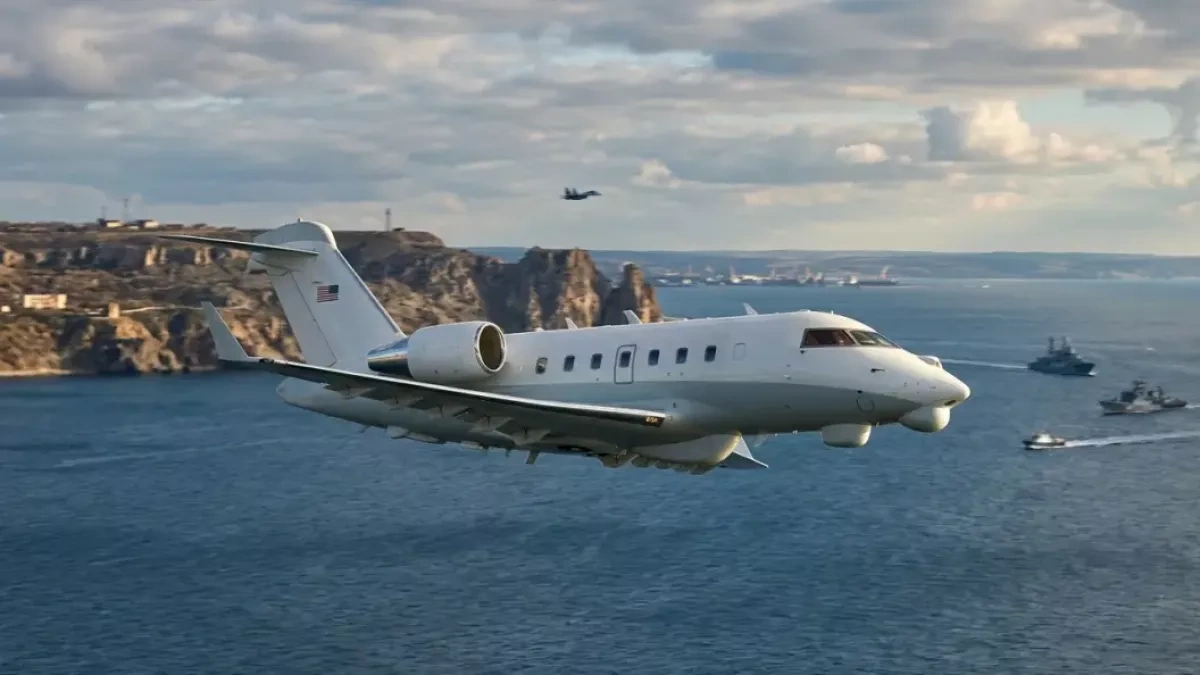 US reconnaissance aircraft conducts flight over Black Sea