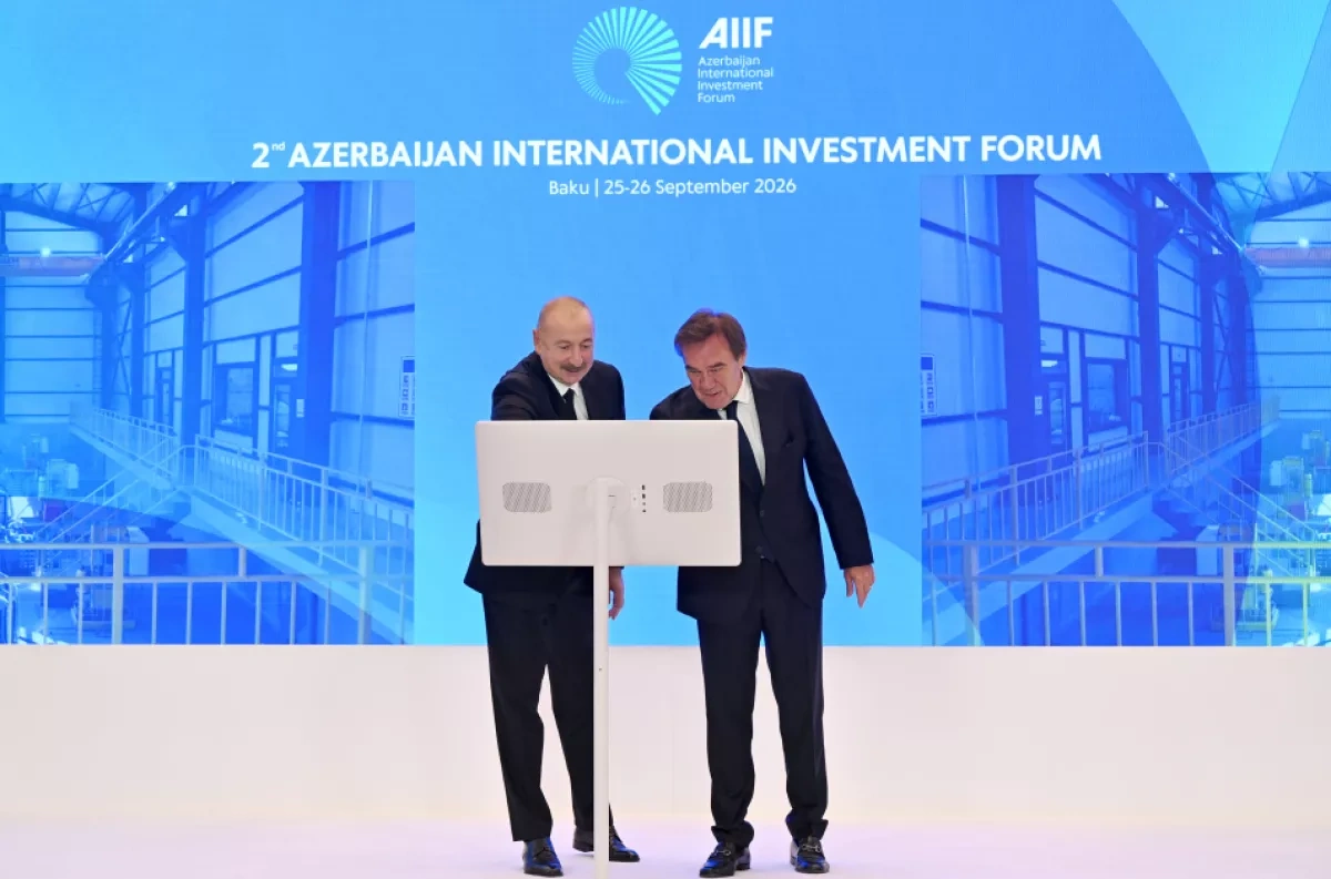Azerbaijan lays foundation for textile cluster, launches hydropower plant PHOTO