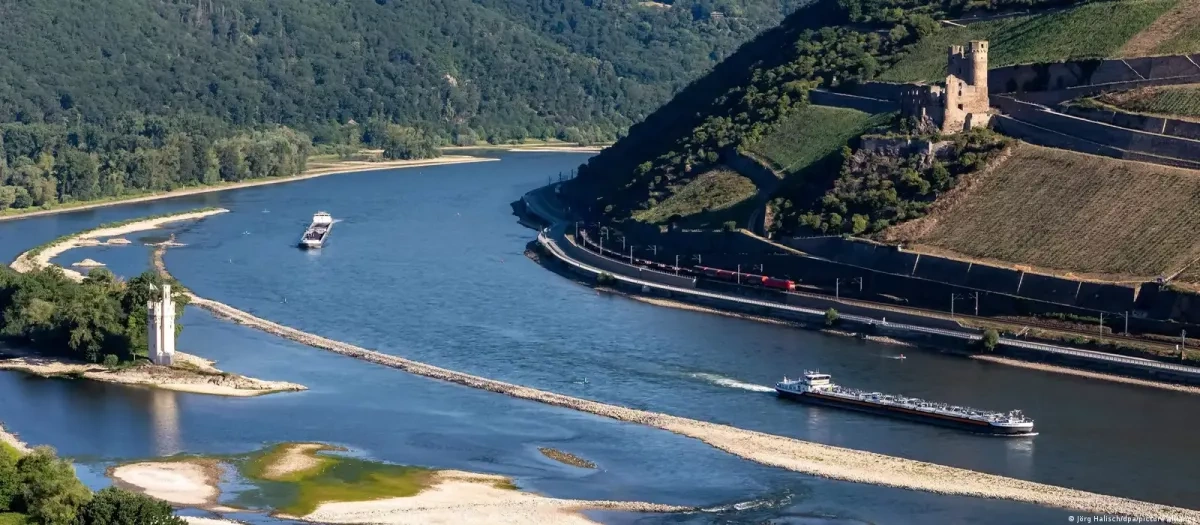 Rhine reaches record low water level in Netherlands