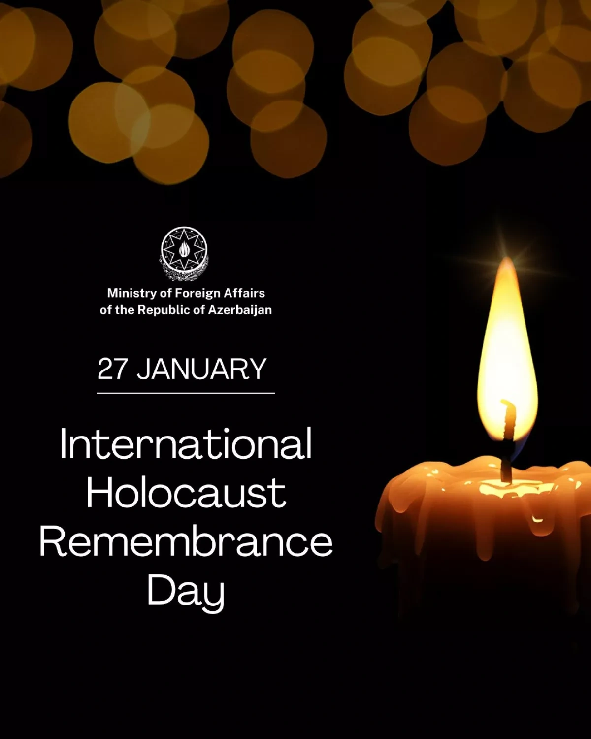 Azerbaijan reaffirms commitment to prevent genocide on Holocaust Remembrance Day