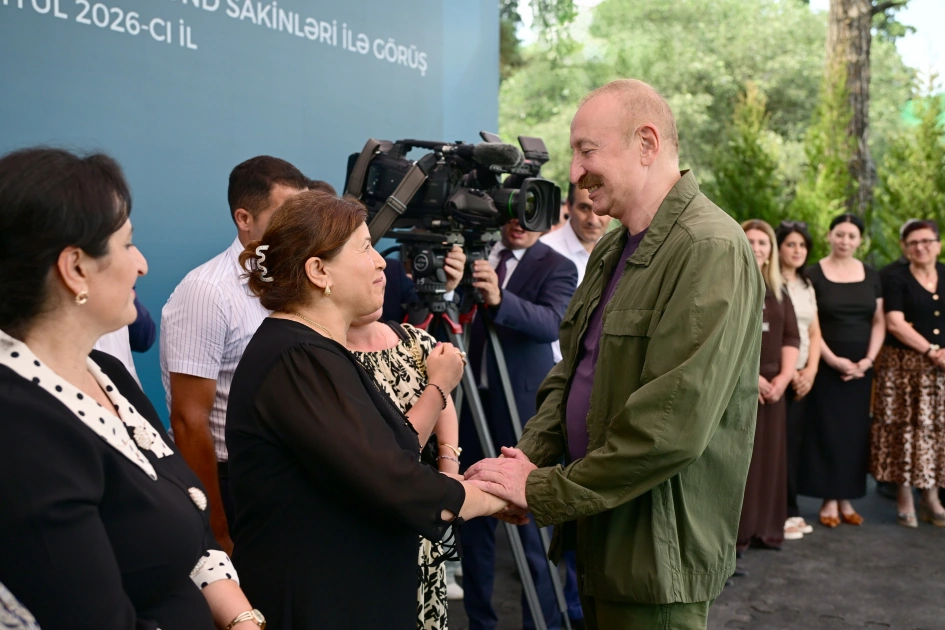 President Ilham Aliyev visited Guzeykhirman village in Khojavend district (PHOTO)