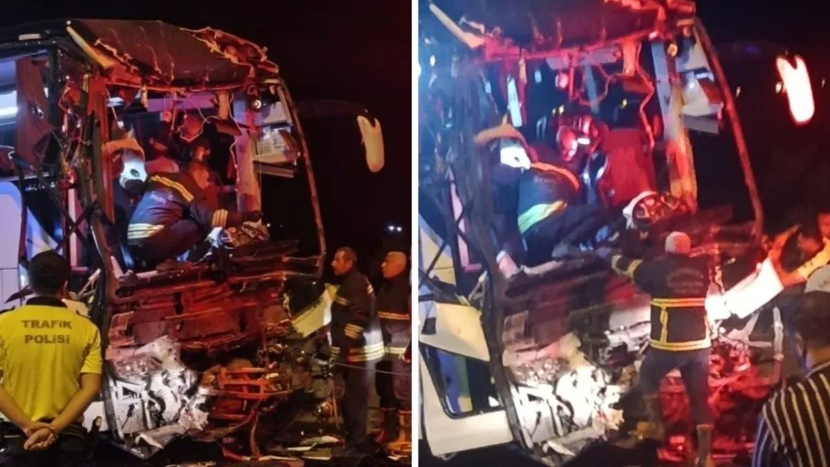 Bus crash in Türkiye leaves two dead, 22 injured PHOTO
