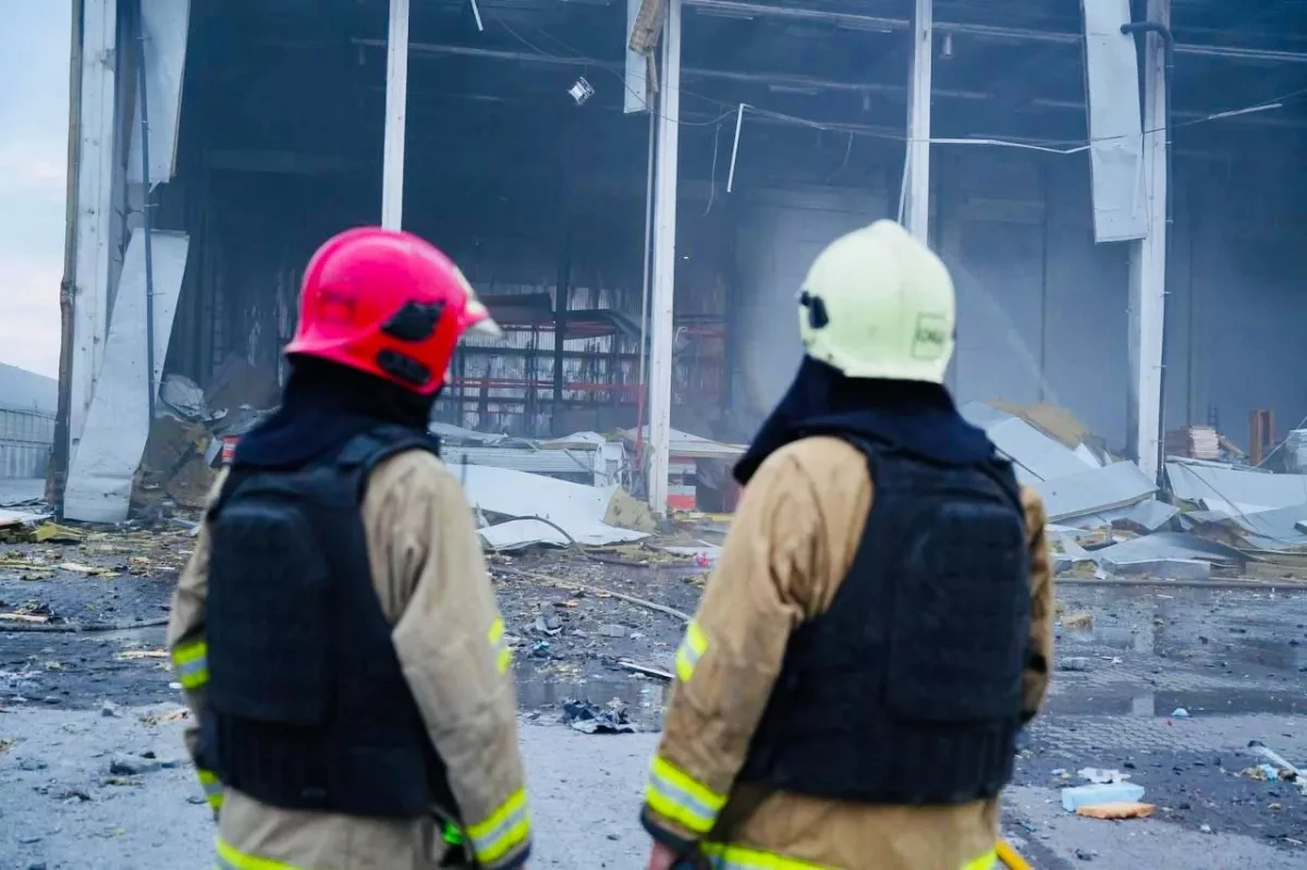 Russian missile strike hits civilian infrastructure in Ukraine's Odesa region PHOTO