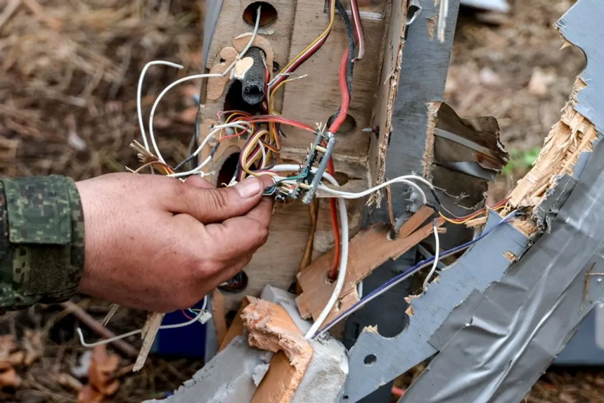 Debris from UAV falls on industrial site in Russia