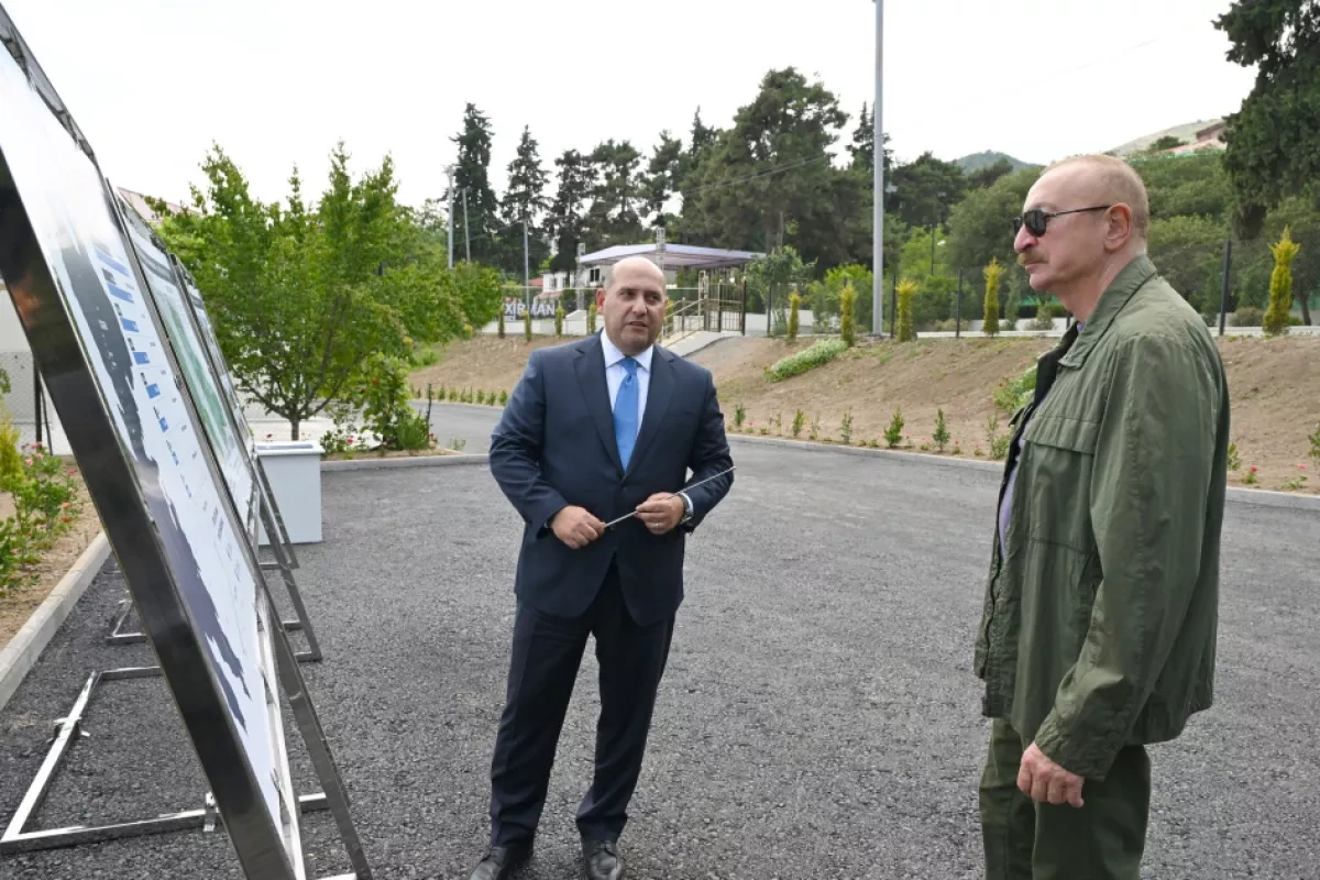 Azerbaijan's president meets residents of Khojavand’s restored Guzeykhirman village PHOTO