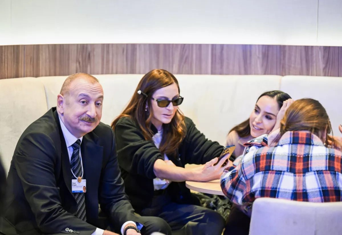 Azerbaijani president attends panel session as part of World Economic Forum PHOTO