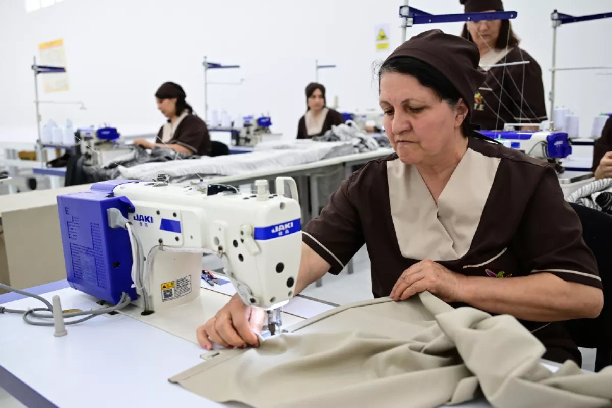 Azerbaijani president inaugurates “Garabagh Textile House” LLC in Khojaly PHOTO