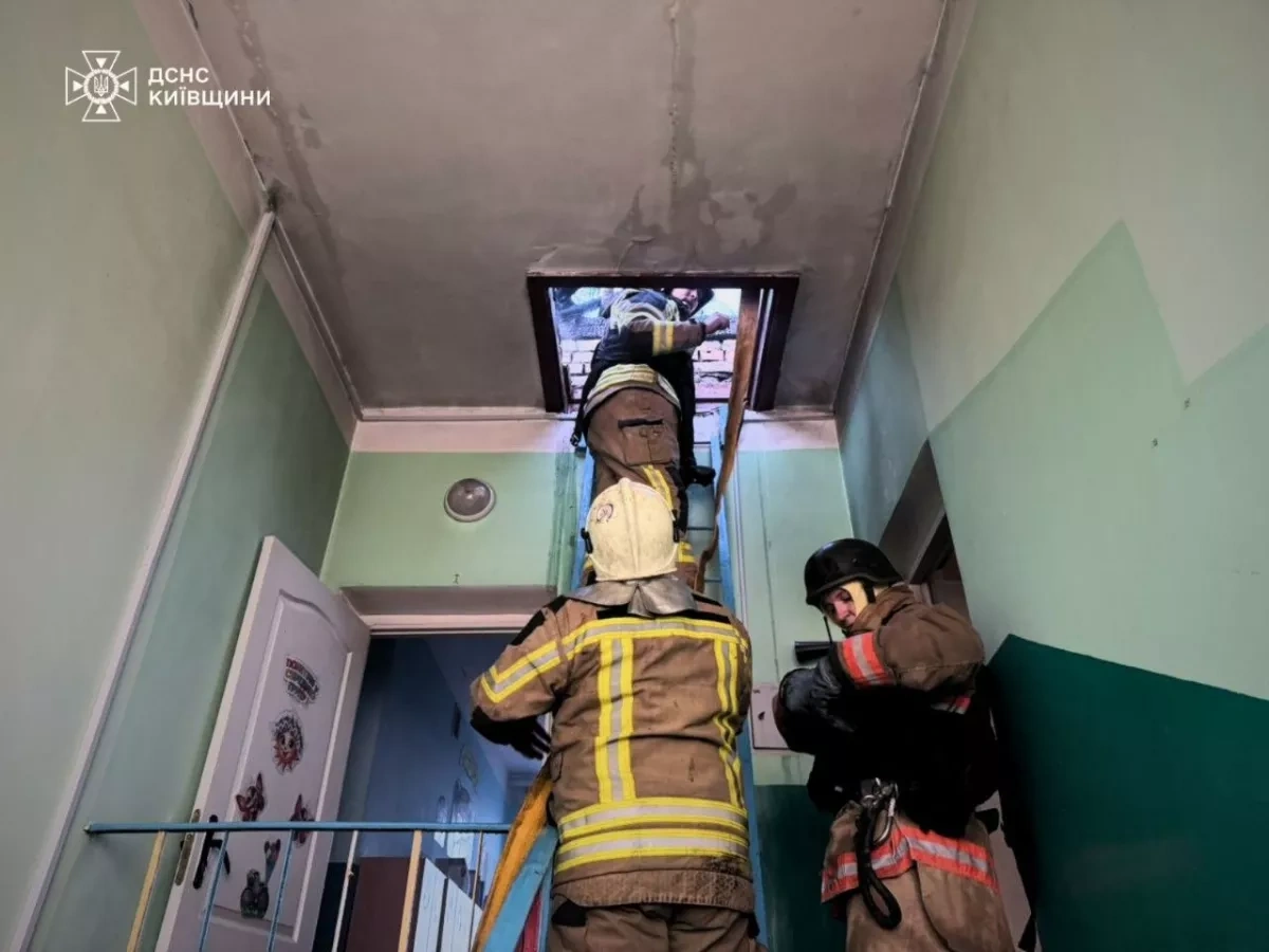 Drone strike damages kindergarten and homes in Kyiv region PHOTO