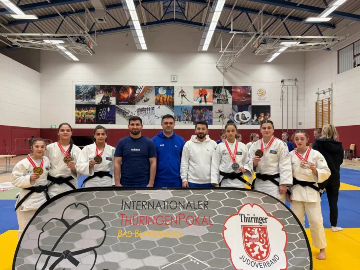 Azerbaijan female judokas win six medals at Thuringia Cup in Germany PHOTO