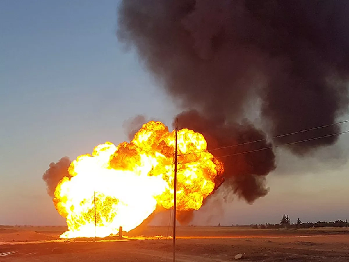 Fire erupts on key crude pipeline in western Iran