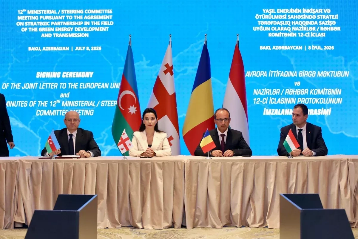 Minister: Caspian Sea-Europe Green Energy Corridor enters development phase PHOTO