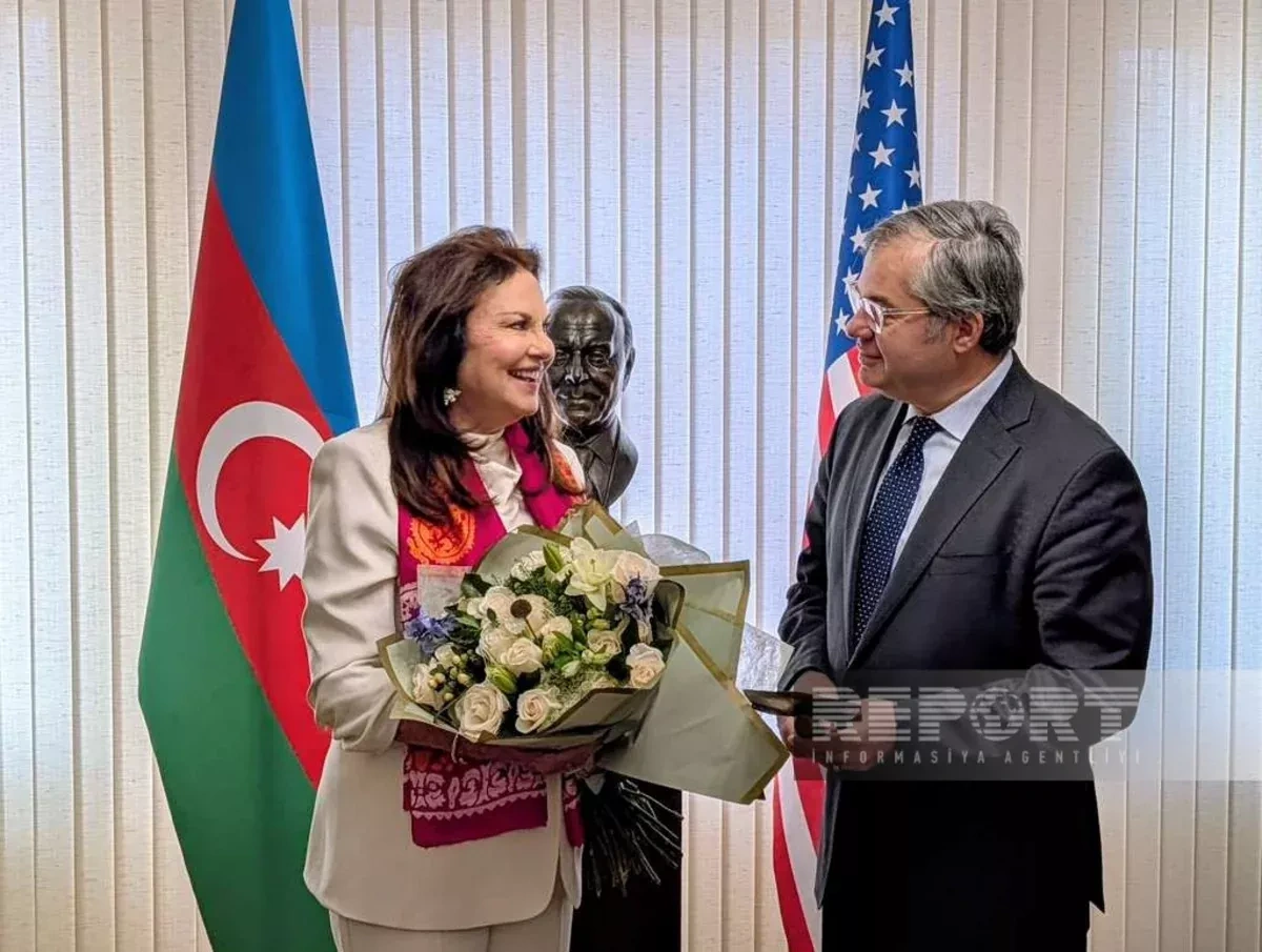 Azerbaijani embassy in Washington plants white rose of peace to mark Nowruz PHOTO