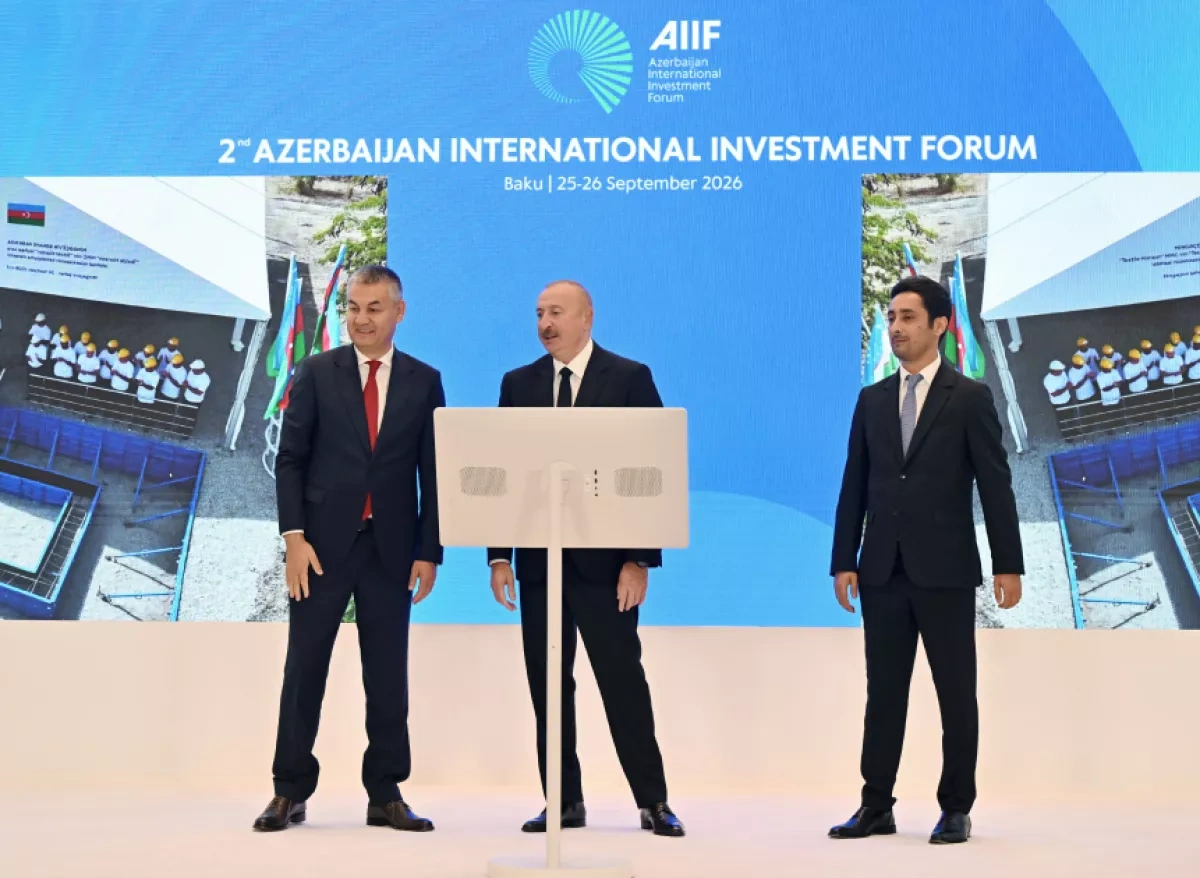 Azerbaijan lays foundation for textile cluster, launches hydropower plant PHOTO