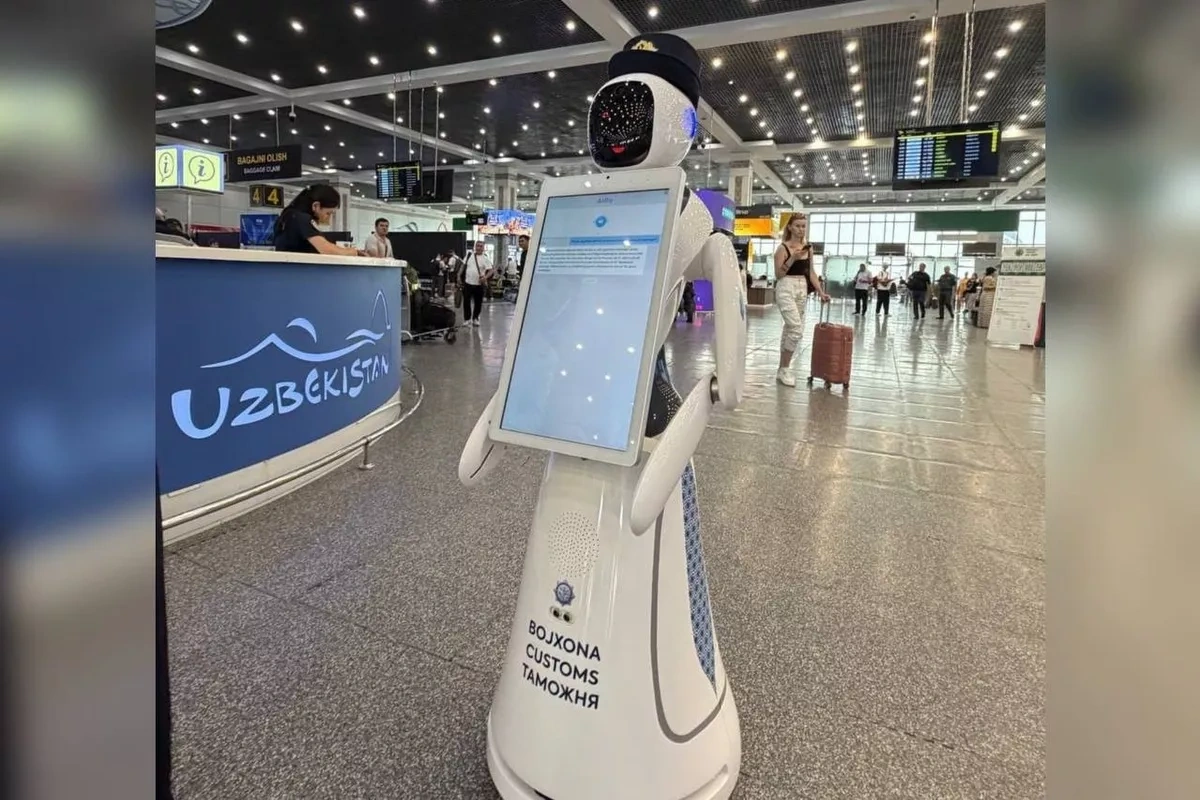 Kazakhstan unveils AI customs robot to guide airport passengers