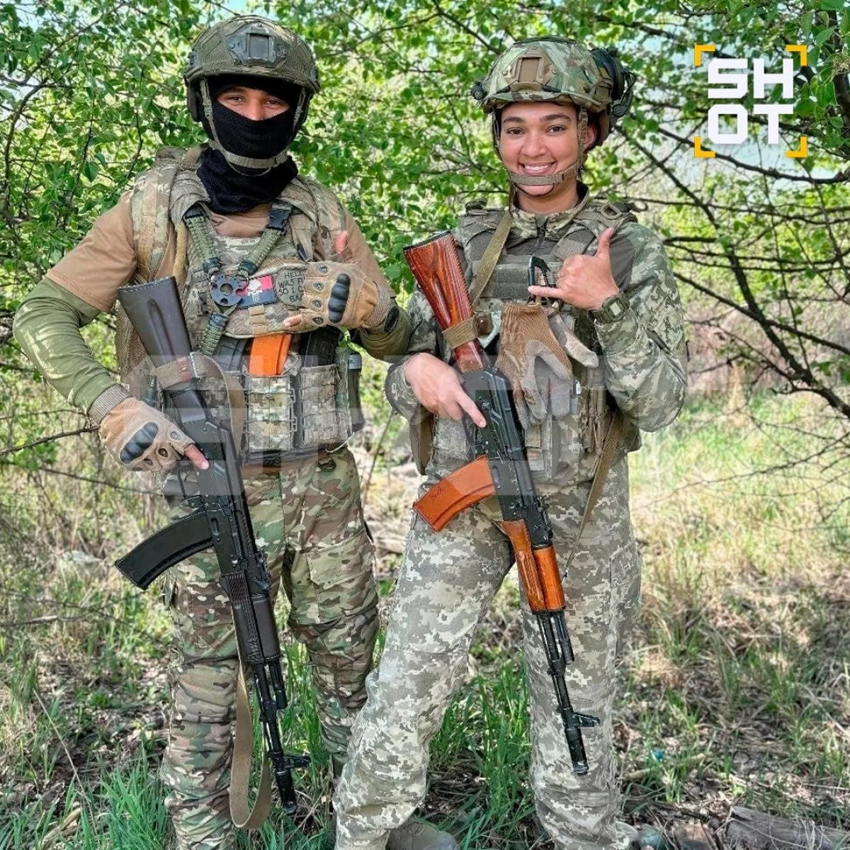 SHOT: Colombian, Brazilian women join Ukrainian Armed Forces