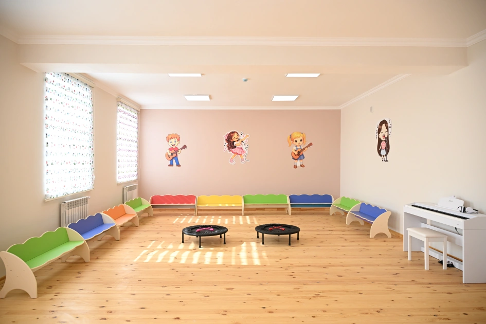 Leyla Aliyeva and Alena Aliyeva attend opening ceremony of nursery-kindergarten inaugurated in Goylar village of Shamakhi district (PHOTO)