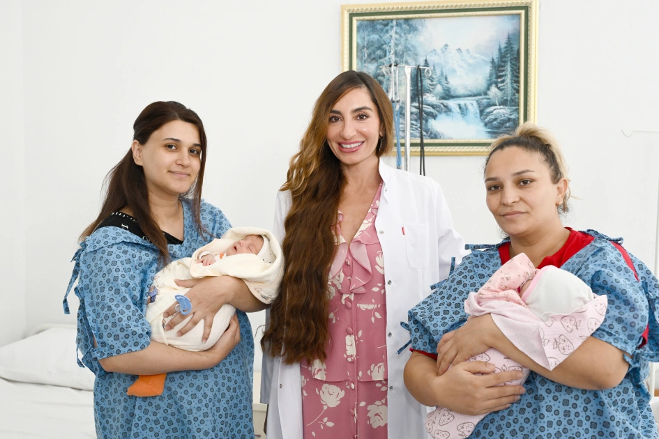 First Vice-President Mehriban Aliyeva, her daughters Leyla Aliyeva and Arzu Aliyeva visit the Scientific Research Institute of Pediatrics (PHOTO)