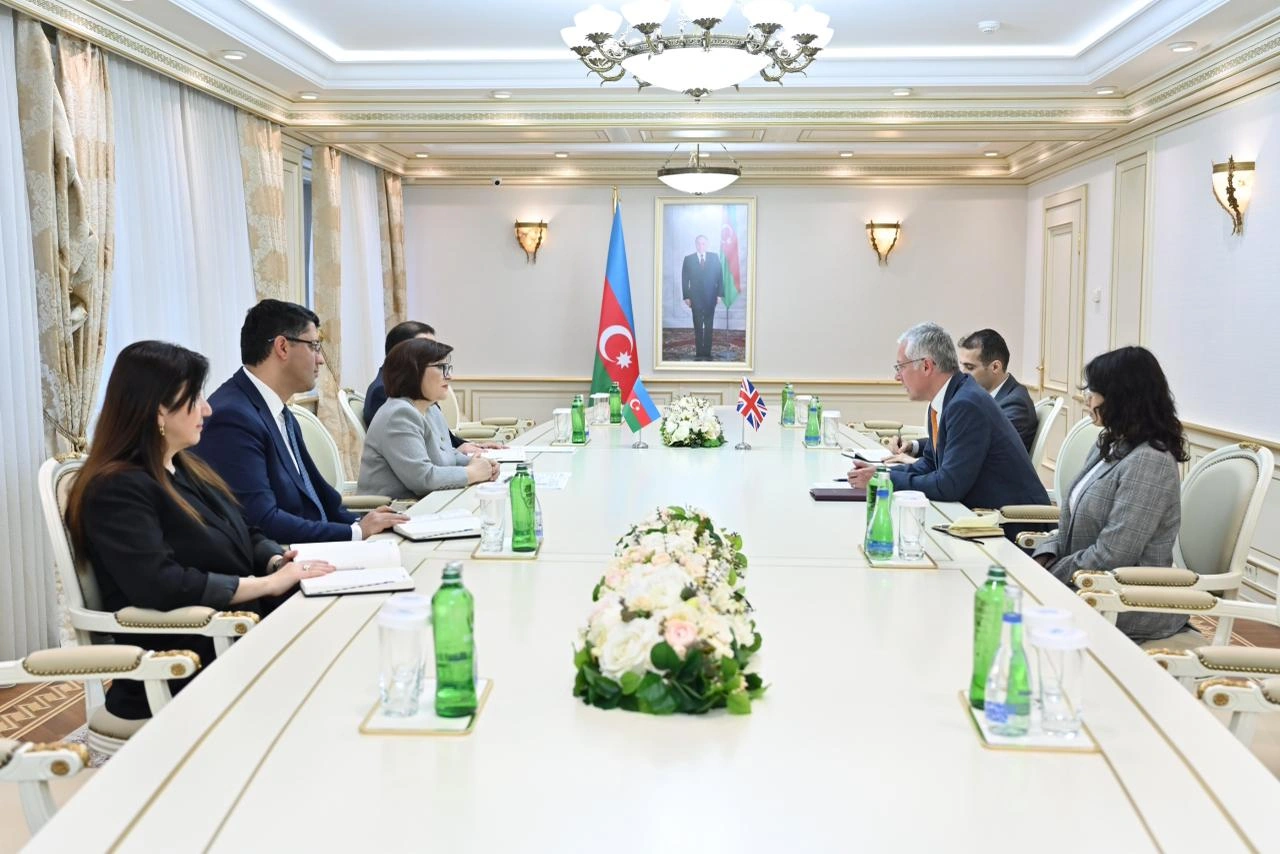 Speaker of Azerbaijani Parliament meets with Greek ambassador (PHOTO)