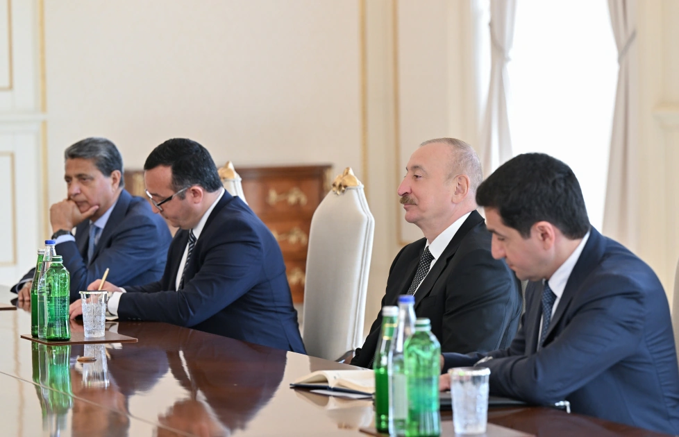 President Ilham Aliyev receives delegation led by Speaker of National Council of Slovakia (PHOTO)