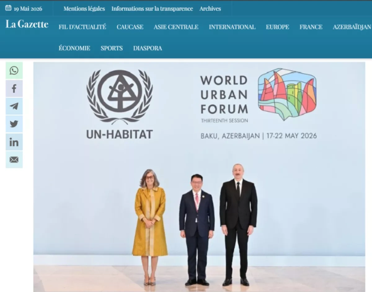 WUF13 opening ceremony in Baku draws wide international media coverage PHOTO