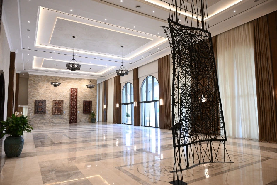 President Ilham Aliyev attends opening of Khankendi Hotel (PHOTO)
