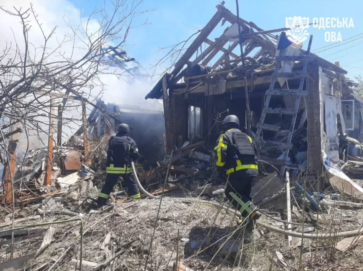 Russian missile strike damages houses, solar facility in Ukraine's Odesa PHOTO