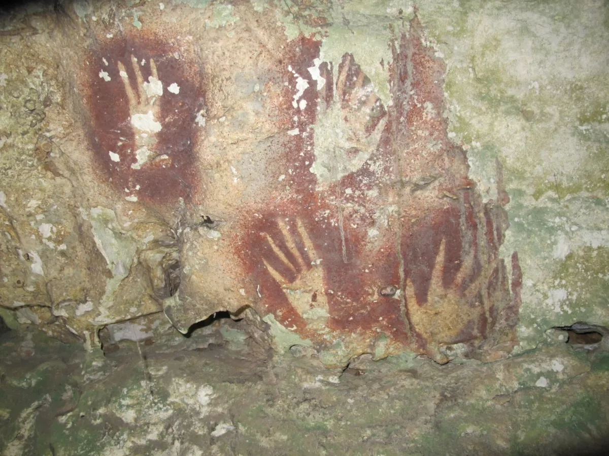 67,800-year-old handprint found in Indonesia may rewrite art history