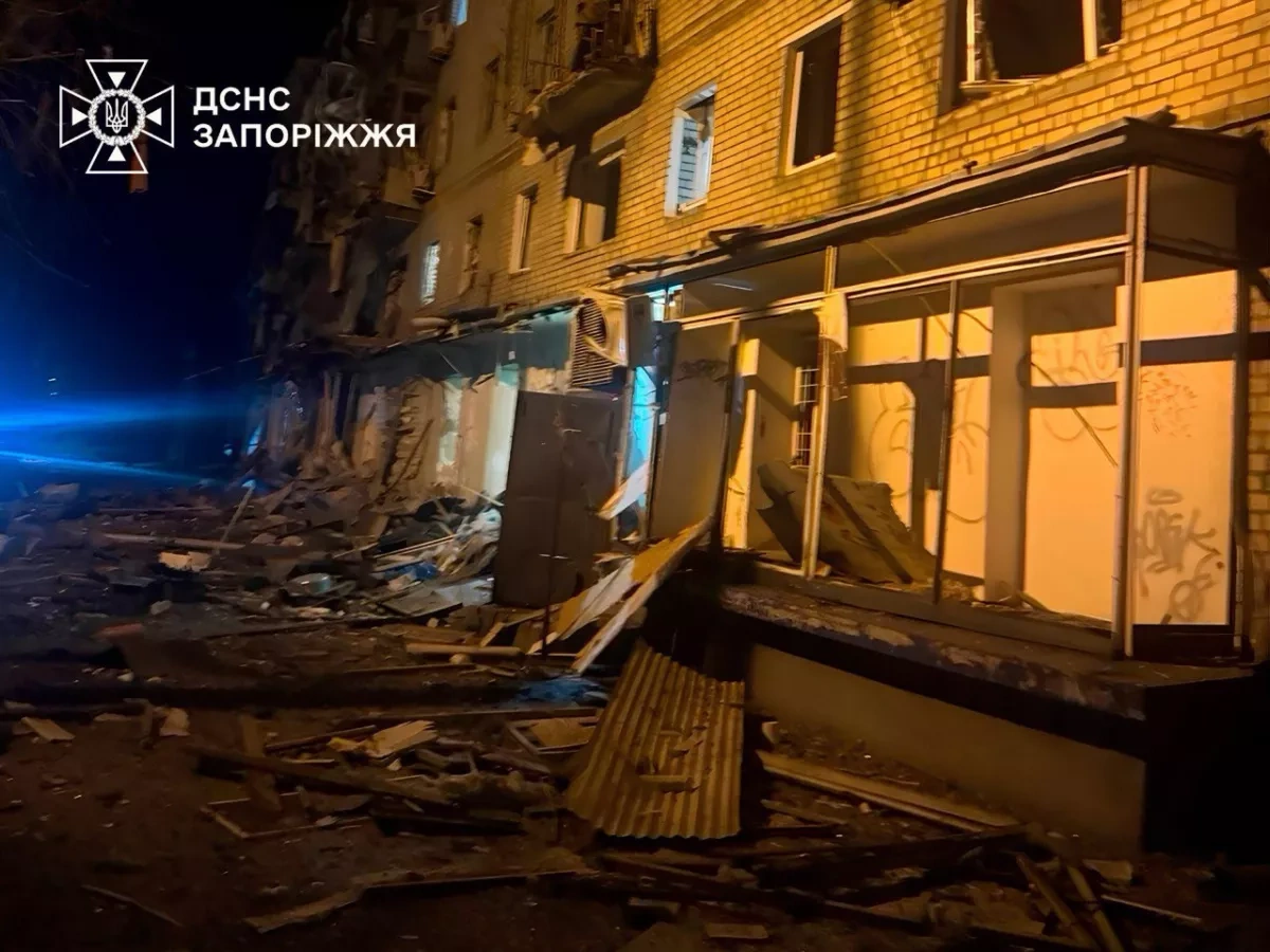 Repeat Russian drone strike rocks Zaporizhzhia, one wounded photo