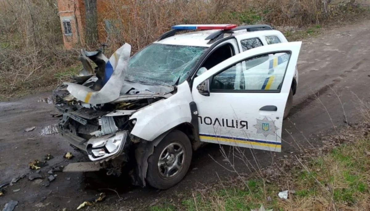 Russian drone hits police vehicle in Ukraine's Sumy, officer injured