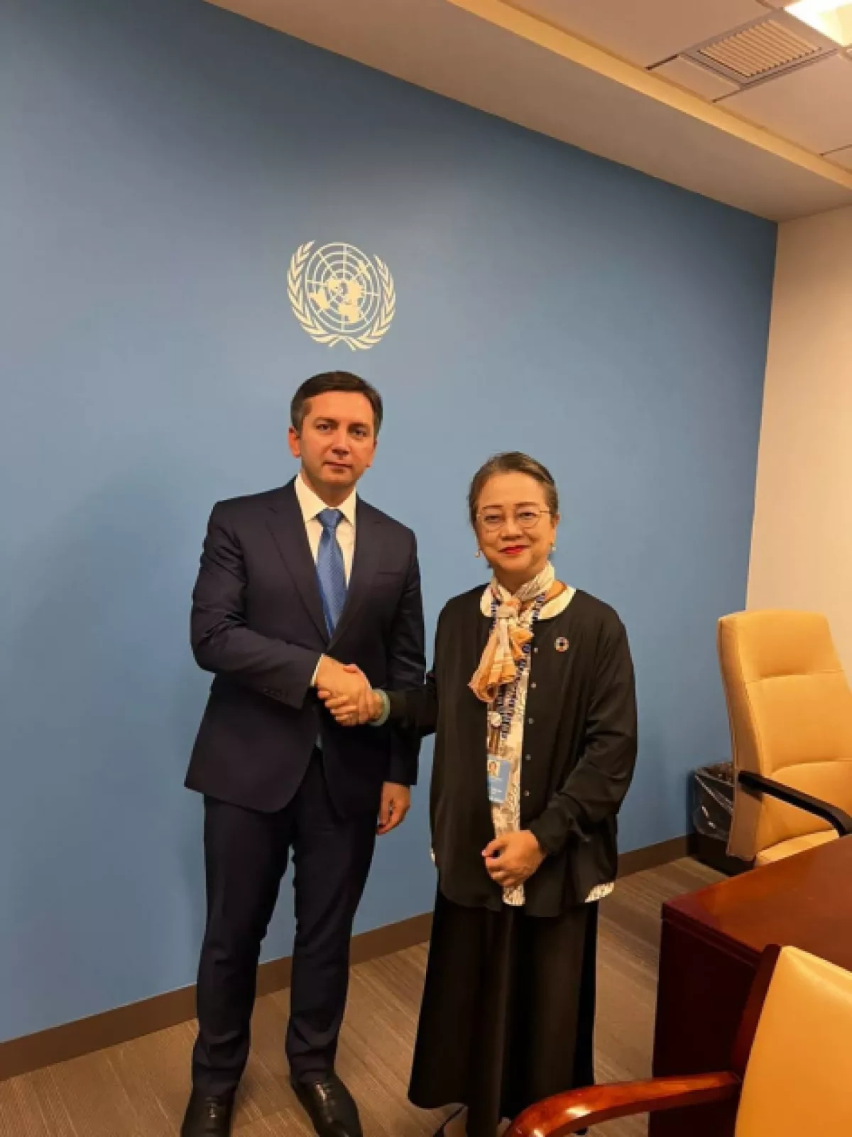 Azerbaijani deputy foreign minister Rafiyev holds series of meetings at UNGA81 PHOTO