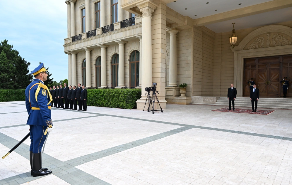 Baku hosts official welcome ceremony for President of Turkmenistan (PHOTO)