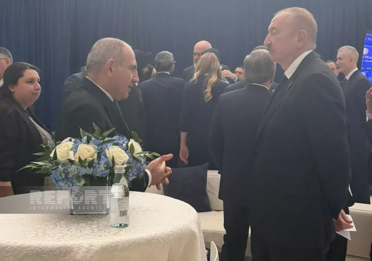 Aliyev, Pashinyan hold brief standing conversation in Washington VIDEO/Photo