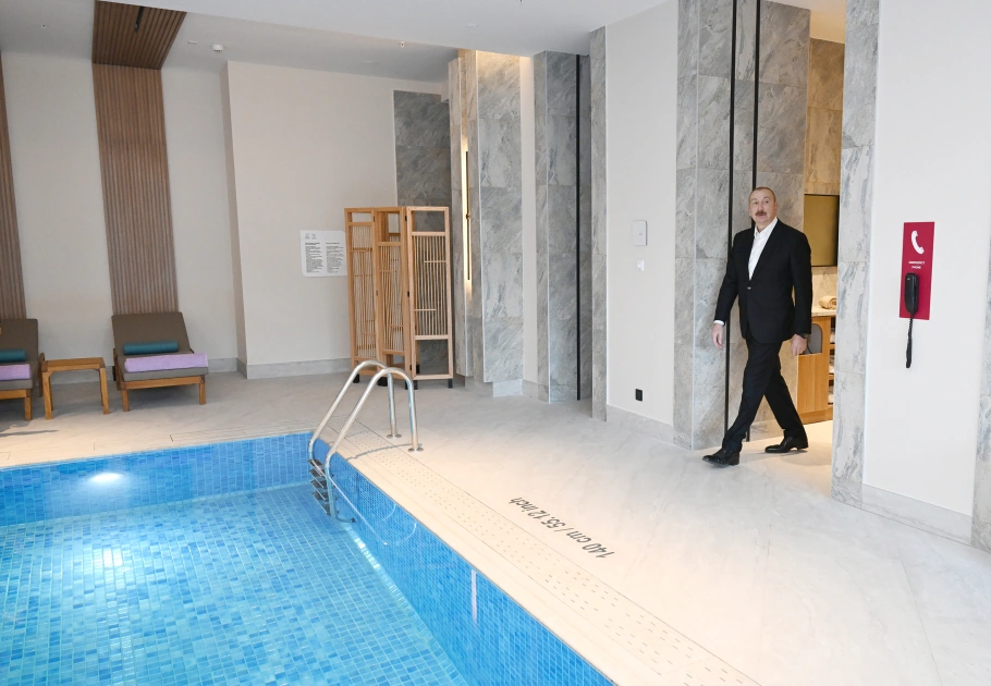 President Ilham Aliyev attends opening of Hilton Garden Inn hotel in Aghdam (PHOTO)