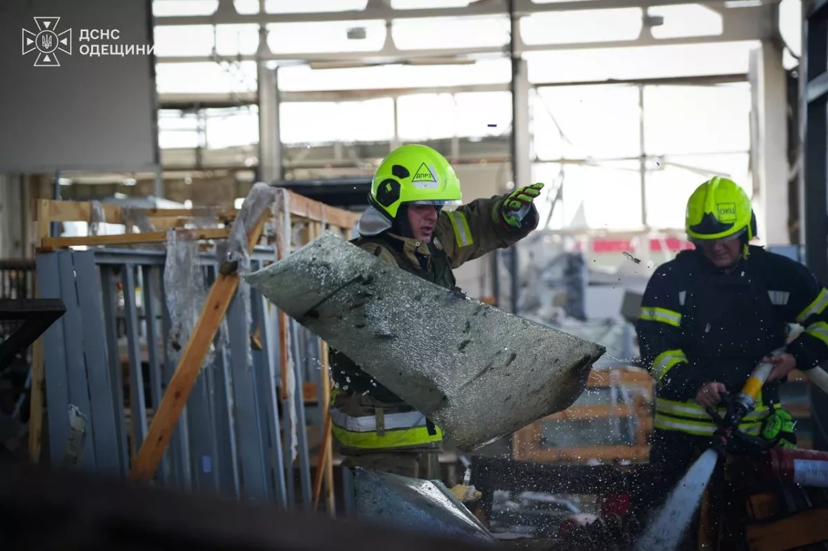 Vessel catches fire off Odesa coast following Russian attack PHOTO
