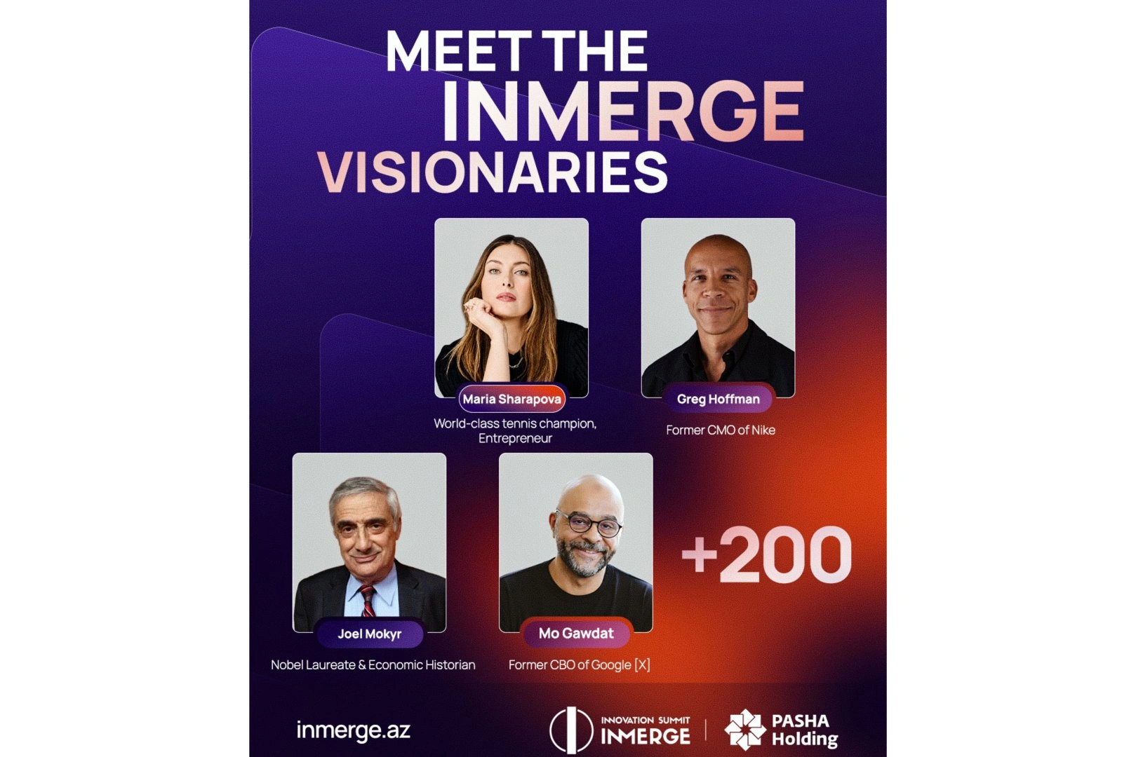 INMerge Innovation Summit, organized by PASHA Holding, will once again bring world-renowned figures to Baku