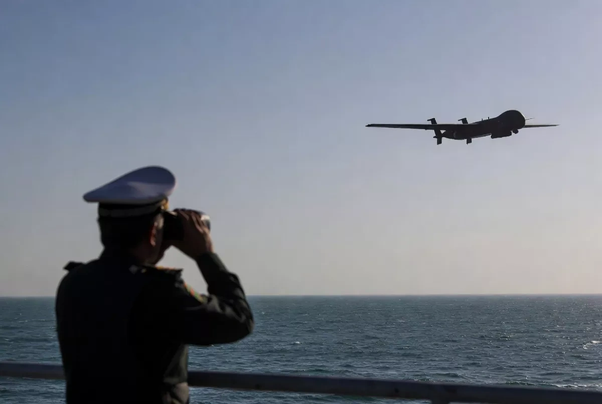 US military aircraft, surveillance drone operating over Persian Gulf
