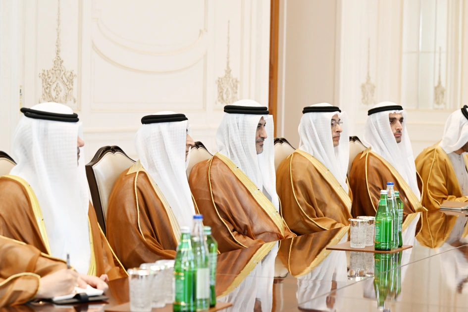 President Ilham Aliyev receives delegation from United Arab Emirates (PHOTO)