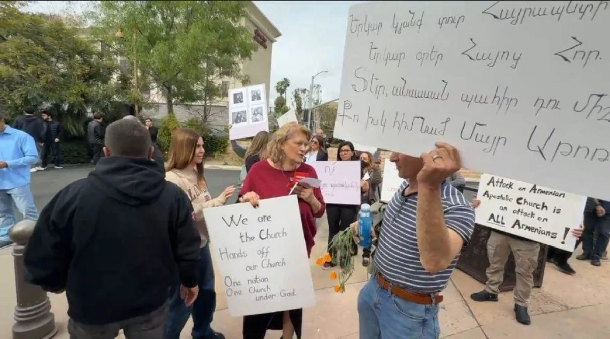 Protest in US: Armenian Freemasons, Dashnaks, deserters against Pashinyan PHOTO