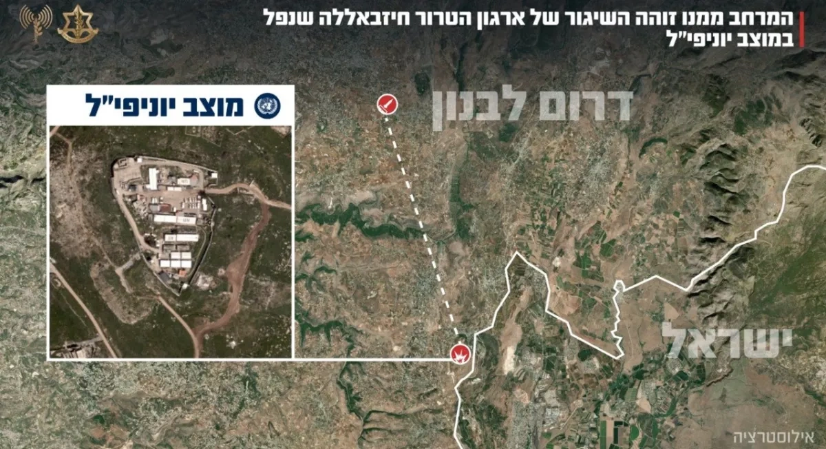 IDF says Hezbollah rocket landed inside UN base, three personnel hurt PHOTO